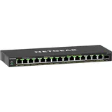 Netgear GS316EPP Switch 16 Port Gigabit Ethernet LAN PoE Switch Plus (mit 15x PoE+ 231W & 1x SFP, Managed Netzwerk Switch mit IGMP Snooping, QoS, VLAN, lüfterlos), schwarz
