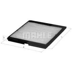 Mahle Filter, Innenraumluft [Hersteller-Nr. LA404] für Nissan