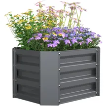 VCM Galdo M 30 x 50 x 40 cm Silber