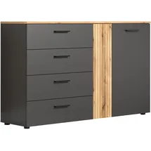 trendteam Esteban 139 x 86 x 38 cm Anthrazit / Eiche
