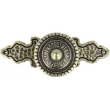 MS Beschläge Möbelknopf Schrankknopf Knopf Möbelgriff Vintage antik Messing Optik Länge 86mm