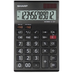Sharp Tischrechner EL-125TWH schwarz