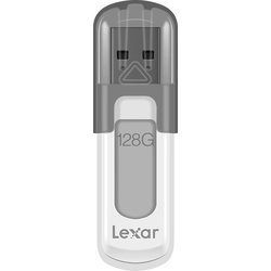Lexar JumpDrive V100 (128 GB, USB A, USB 3.0), USB Stick, Grau