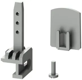 Siemens 8US1998-1CA10 Schwing Schock Kit 2 Tragschienenbegrenzungen 4 Schrauben, 2 lange Pins 8US19981CA10 - 2 Stück