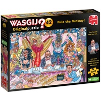 JUMBO Spiele Jumbo Wasgij Original 42 Rule the Runway, Glanz und Glitter, 1000 Teile