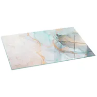 Tulup Kaminbodenplatte Hitzebeständig 120 x 60 cm Abstraktes fließendes Muster