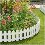 Hti-Living Palisade 4-teilig 4 x 1 cm weiß