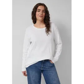 s.Oliver Basic Longsleeve Weiß 4XL