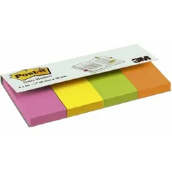 Post-it Haftnotizen Page Markers 20x38mm Neonfarben sortiert VE=12x4x50 Blatt