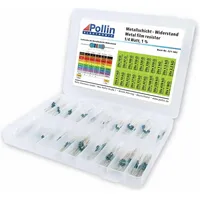 Pollin Widerstands Sortiment Metallschicht 400 Stk., 0,25 W, 1%