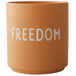 Design Letters - AJ Favourite Porzellan Becher, Freedom / orange