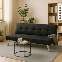 Schlafsofa aus Stoff mit USB-Anschluss und Metallbeinen Design Astralis - Schwarz