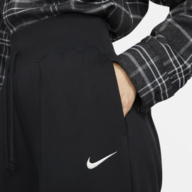 Nike Sportswear Phoenix Fleece Oversize-Trainingshose mit hohem Taillenbund für Damen - Schwarz, L (EU 44-46)
