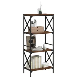 vidaXL Bücherregal 4 Böden 59 x 35 x 132 cm Braun