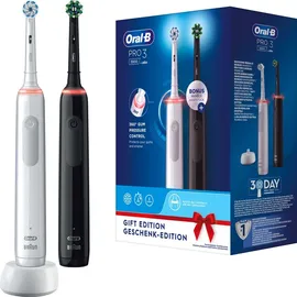 Oral-B Pro 3 3900 weiß + 2. Handstück Black-White Edition