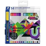 Staedtler Lumocolor 317 Marker 14 Einheiten - Assorted - One Size