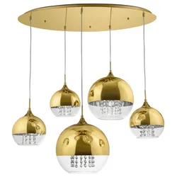 Pendelleuchte Fermi Goldfarben max. 60 Watt