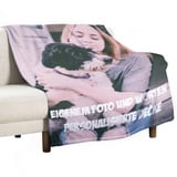 Personalisierte Decke, Fotodecke mit Eigenem Foto, Individuelle Decke mit Foto und Worten Geburtstage und Weihnachten Personalisierte Geschenke für Mama, Papa, Kind, Liebhaber, Freund, 100x130cm