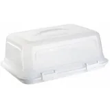 ENGELLAND Kuchentransportbox 44 x 35 x 17,5 cm 1-tlg. weiß-transparent