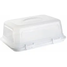 ENGELLAND Kuchentransportbox 44 x 35 x 17,5 cm 1-tlg. weiß-transparent