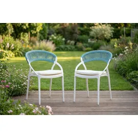 KAWOLA KISO Gartenstuhl 54 x 79 x 54 cm blau 1 St.