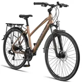 licorne bike gmbh Premium Touring Trekkingrad 28 Zoll RH 0 cm Damen gold