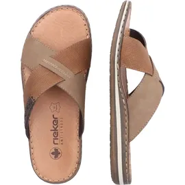 Rieker Pantolette Leder gekreuzte Riemen 21088,