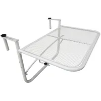 Outsunny Balkonhängetisch 60 x 56 x 45 cm Weiß