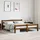 vidaXL Massivholzbett 160 x 200 cm Honigbraun