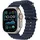 Apple Watch Ultra 2 GPS + Cellular 49 mm Titangehäuse schwarz, Ocean Armband marine