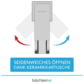 Bächlein Badarmatur Sotira fürs Bad in Bachlauf-Design, Einhebelmischer mit langlebiger Keramikkartusche und Montage-Set, Bad Wasserhahn Chrom