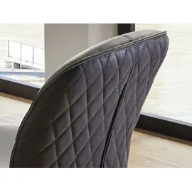 Jockenhöfer Esszimmerstuhl Fiete Leder grün/schwarz 2er Set