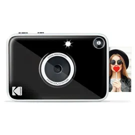 Kodak Printomatic+ Sofortbild-Digitalkamera, Zink-Fotopapier 2x3 (5,1x7,5 cm) 10 MP, RGB-LED, druckt Farbfotos, Schwarz