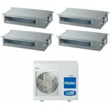 Haier - vier split inverter klimageräte serie slim 9+9+12+12 mit 4u85s2sh1fa r32 wifi optional 9000+9000+12000