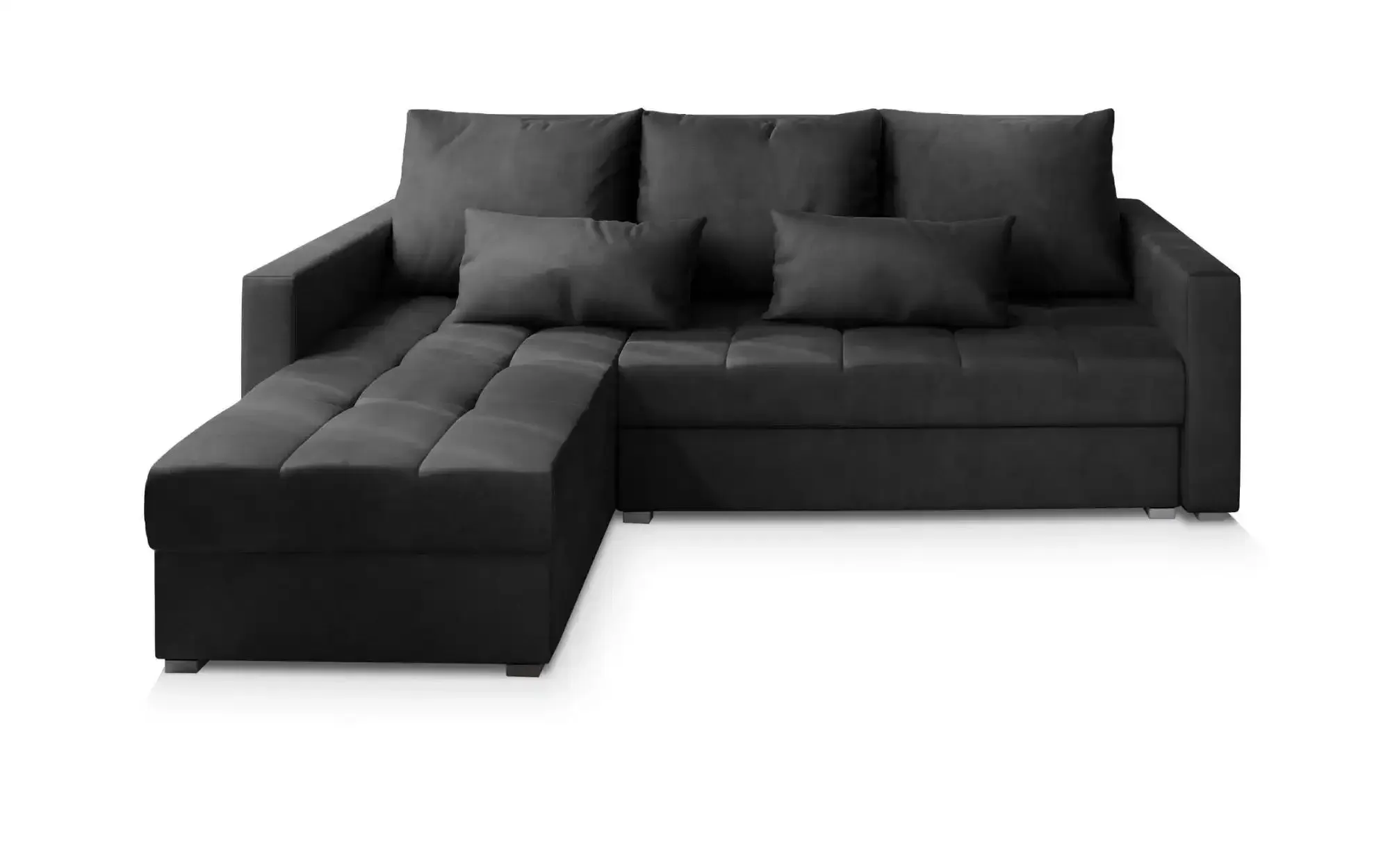 MASSENO Ecksofa  Kos ¦ schwarz ¦ Maße (cm): B: 220 H: 85