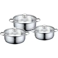 Cheffinger Topf-Set 6-tlg. 3 x Kochtopf + 3 x