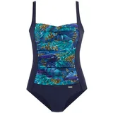 LASCANA Badeanzug Damen Blau 40 Cup D