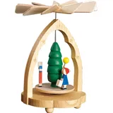 Richard Glässer Wärmespiel Laternenkinder bunt, Seiffen, Erzgebirge #1707