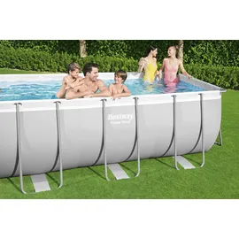 BESTWAY Power Steel Frame Pool Set 412 x 201 x 122 cm inkl. Sandfilter