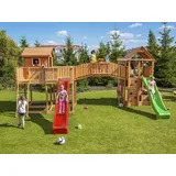 fungoo Spielturm Maxi Set Joyful Castle Grün/Rot