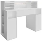 Vicco Schreibtisch Basteltisch XL mit Regale,