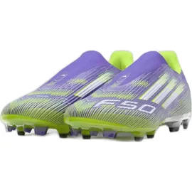adidas F50 League Laceless FG/MG Purple Rush / Cloud White / Lucid Lemon 45 1/3
