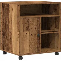 vidaXL Druckerständer Altholz 60 x 50 x 67 cm Holzwerkstoff