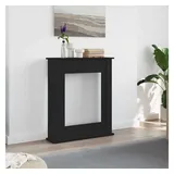 vidaXL Kaminumrandung 75 x 20 x 87,5 cm Schwarz