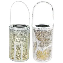 Hti-Living Solarlaterne Blätter/Baum, 2er Set Luna