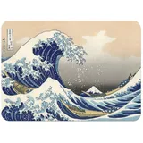 Hokusai Kanagawa Waves View Mount Fuji Platzdeckchen, Kork, groß, 39,5 x 28,5 cm