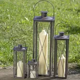 Boltze Laterne Farol Metall 12x12x20cm