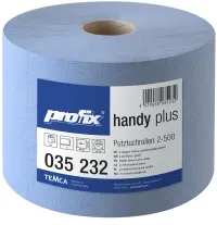 profix® handy plus Putztuchrolle, 36 x 22 cm, 2-lagig, blau 035 232 , 1 Paket = 2 Rollen à 500 Abrisse