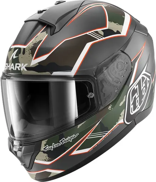 Shark Ridill 2 Matrix Camo, Integralhelm - Matt Schwarz/Dunkelgrün/Dunkelbraun/Weiß - L