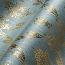 A.S. Création Textiltapete Metallic Silk 10 m x 0,32 m 306586 blau/gold/grün